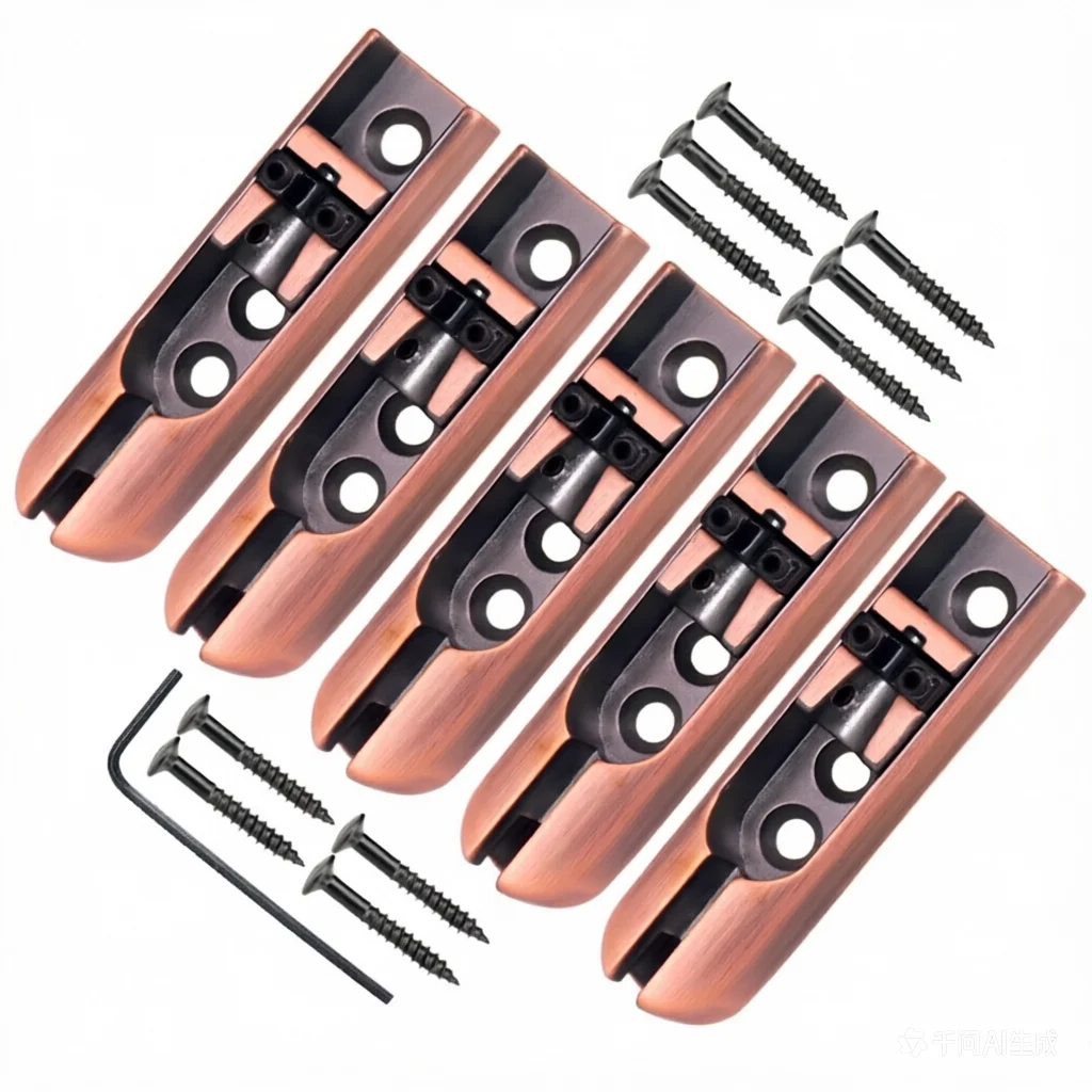5 String Bass Bridge 5Set Single String Bass Bridge Black/Chrome/Gold/Red Copper