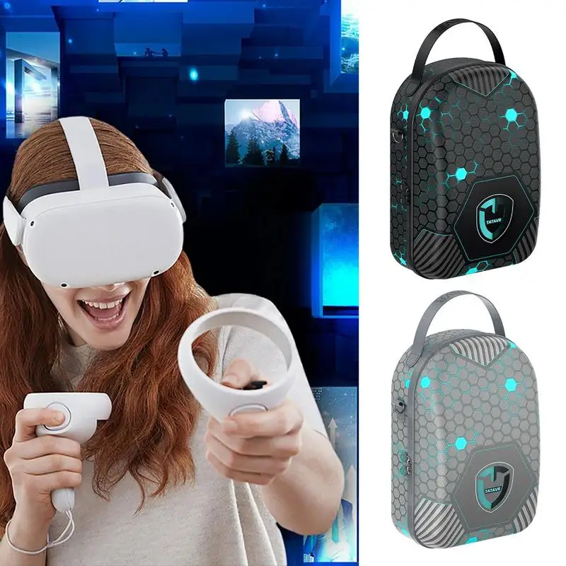 Oculuus Quest2 VR Glasses Storage Bag Drop-proof Shock-proof EVA Storage Box Bag For Meeta Quest3 VR Accessories For Travel