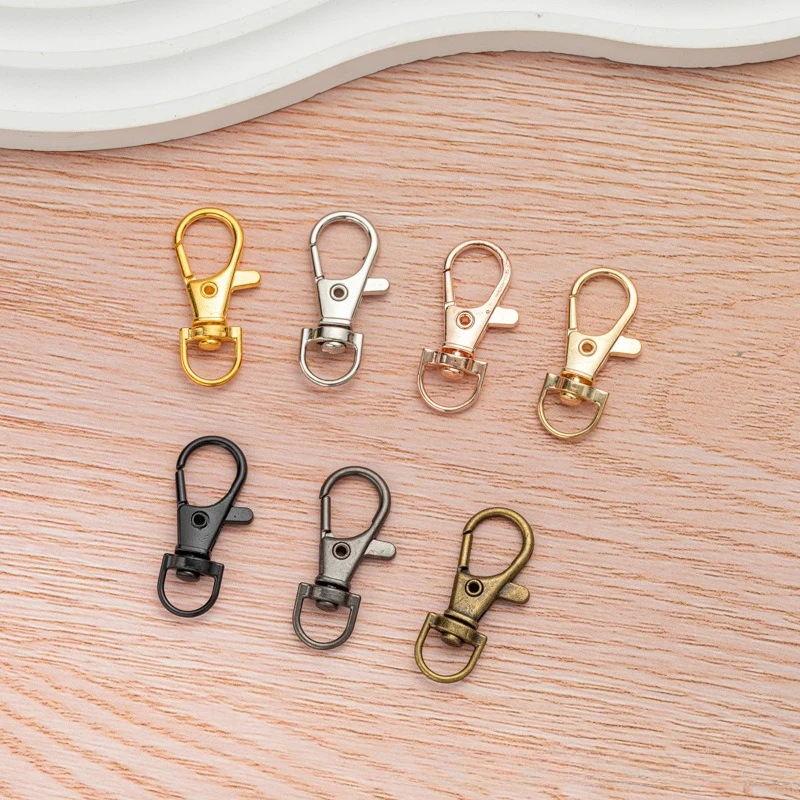 

Вращающаяся пряжка для собак, золотые застежки-омары, крючки для самостоятельного изготовления ювелирных изделий, брелок для ключей, аксессуары, оптовая продажа