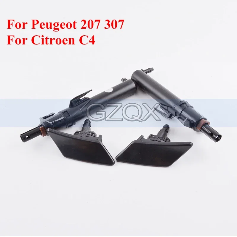 CAPQX For Peugeot 207 307 For Citroen C4 Front HeadLight headlamp Washer Nozzle Cover Spray Jet Lid Housing House Shell