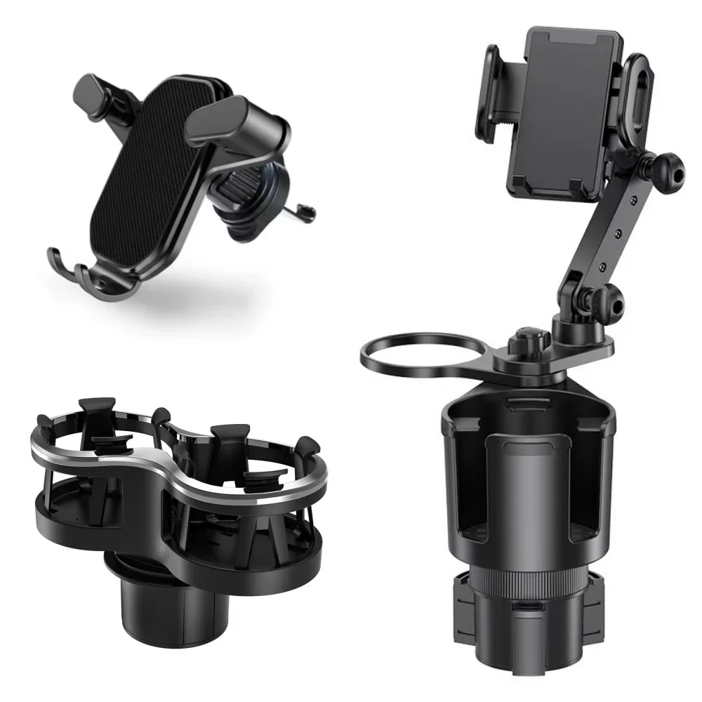 New Car Brackets Cup Holder Extension Universal Phone Bracket Compatible with All Phones IPhone 17 Pro Max Xiaomi Huawei Samsung