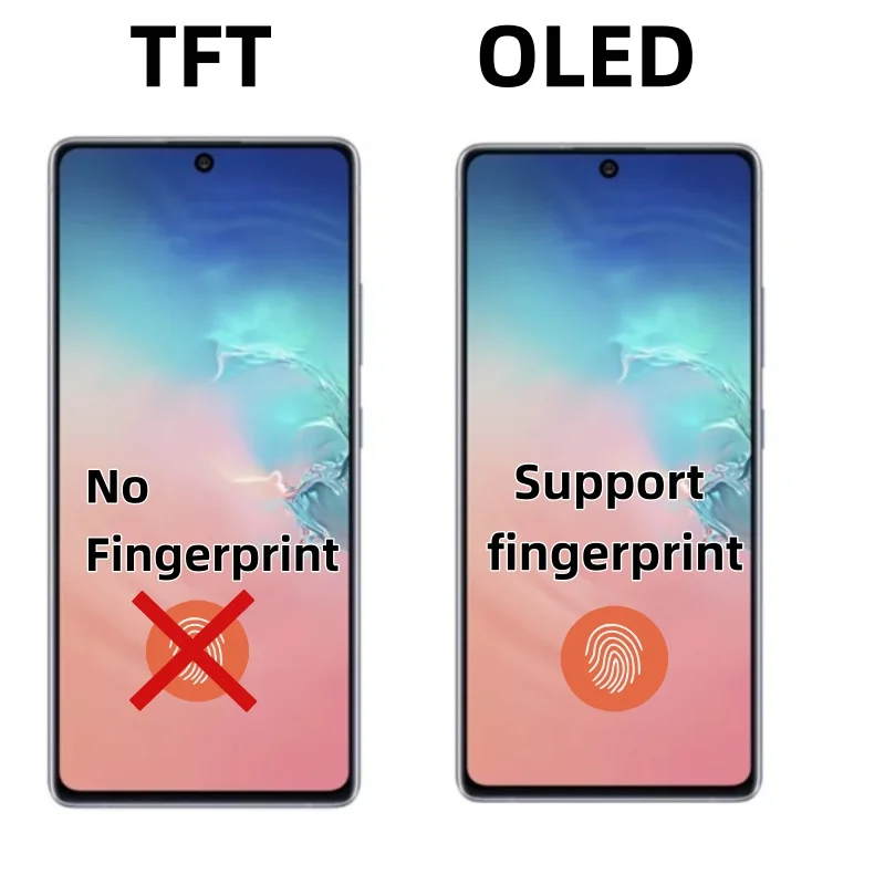 NEW OLED TFT For Samsung Galaxy Note 10 Lite N770 N770F N770F/DS LCD Display Digitizer Touch Screen Replacement with frame