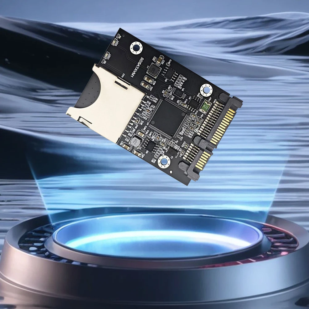 محول SD إلى SATA SSD مع بطاقة محول الضميمة لملحقات SATA SSD مقاس 2.5 بوصة