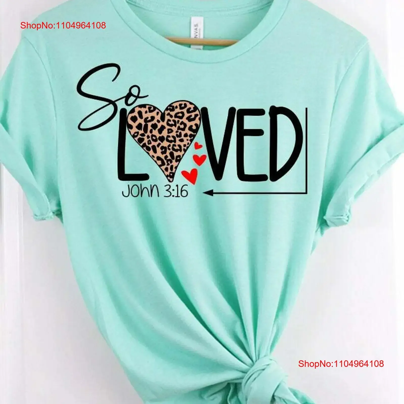 

NEW Easter Jesus So Loved John 3 16 Buffalo Plaid Cheetah Heart T shirts S 3XL vintage Washed fashion Comfortable Stylish