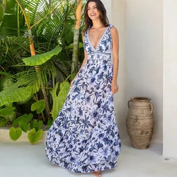 Novedad de verano, traje de baño Sexy hawaiano con cordones y cuello en V, traje de baño transpirable con volantes y Sarong para mujer, conjunto de traje de baño Push Up