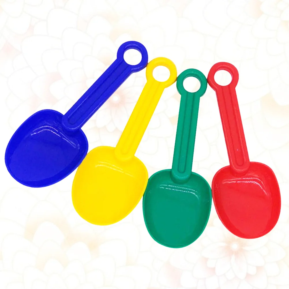 Ensemble de pelles à sable pour enfants, 4 pièces, jeux éducatifs de plage en plein air, dragage de sable, couleurs assorties, jouets de plage pour tout-petits