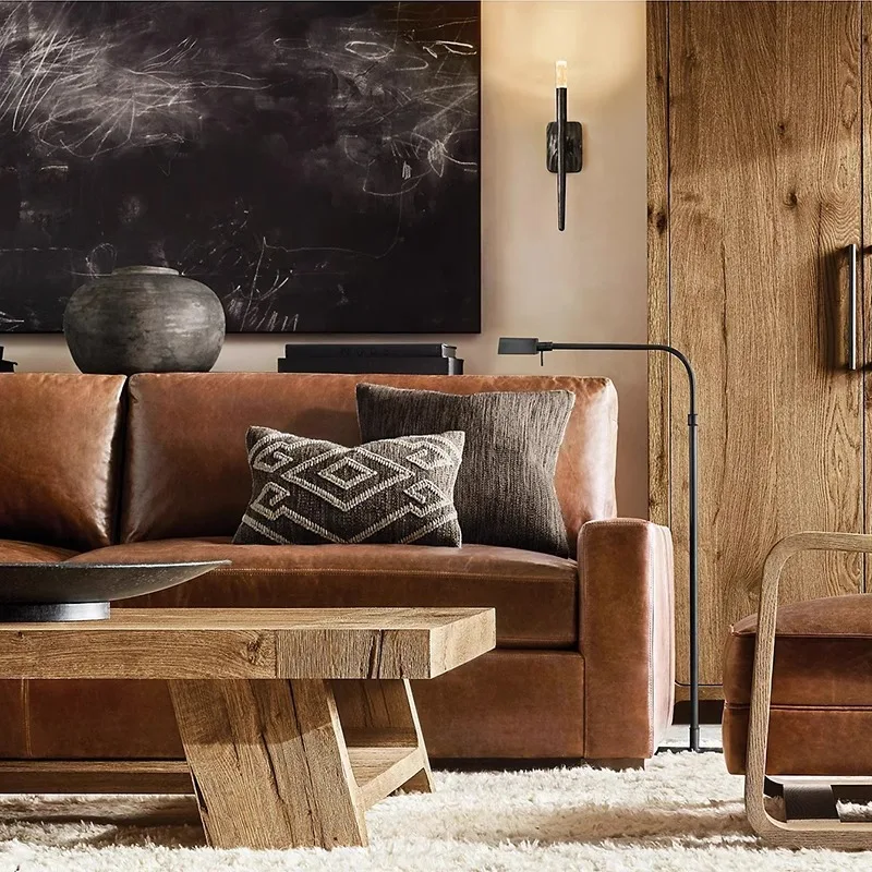 ما بعد الحداثة بسيطة الأمريكية RH جميع الدرج النحاسي الممر ضوء غرفة المعيشة حائط الخلفية الديكور