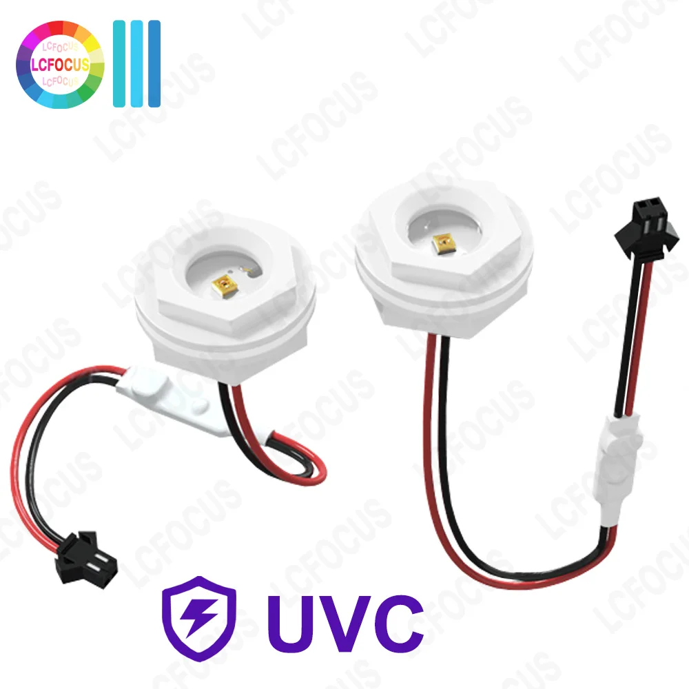 Lente à Prova Dágua Led Lâmpada uv Lente de Vidro Uvc 270nm 280nm Lâmpada uv para Purificação de ar e Água Desinfecção Esterilização