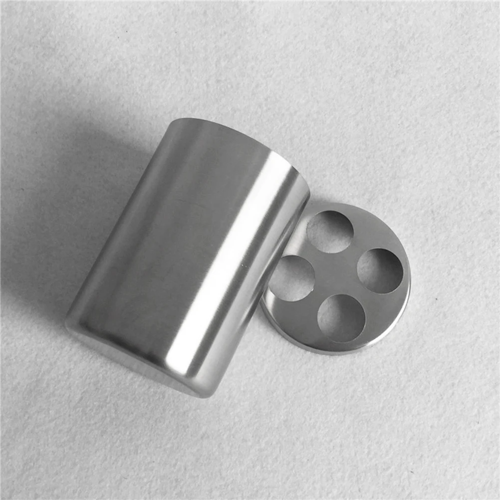

Toothbrush Rack Holder 304 Stainless Steel Bathroom Supplies Silver Stand Toothpaste Holder Long Term Use