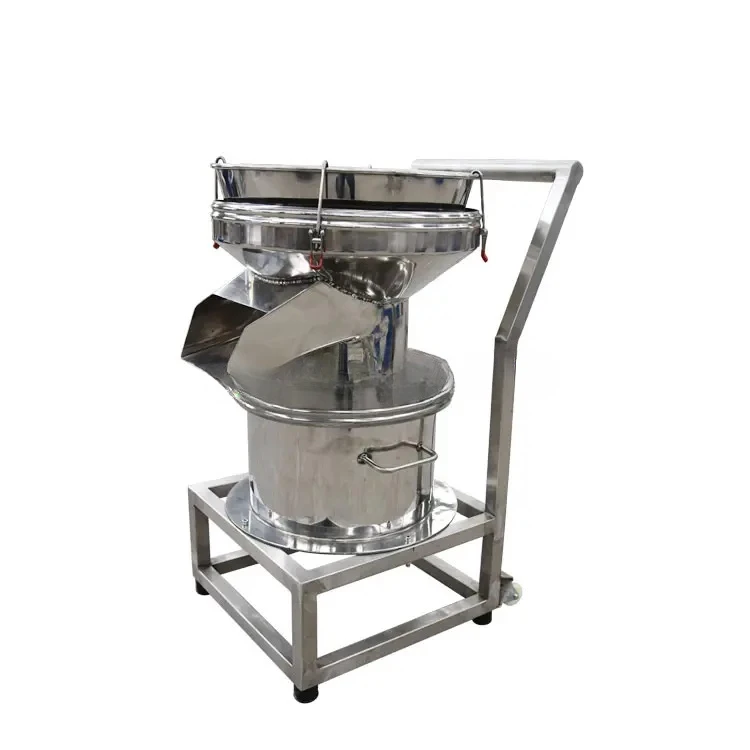 450 Type Mini Bakery Flour Vibrating Screen Sieving Machine Filter Screen of Soybean Milk Machine Electric Rotary Sifter