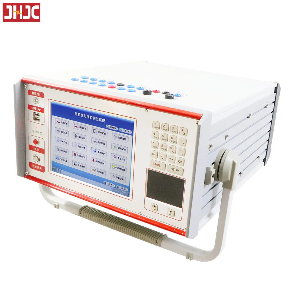 Handheld 3 Three Phase Microcomputer Protection Relay Tester Microcomputer Relay Test Set Secondary Current Injection Tester