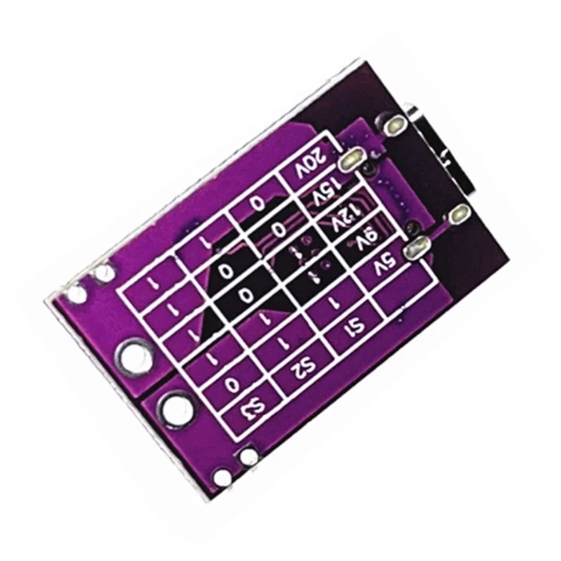 

-AS58 1Pcs Type-C QC PD2.0 PD3.0 To DC Spoof Fast Charge Trigger Poll Detector USB-PD Notebook Power Supply Change Board