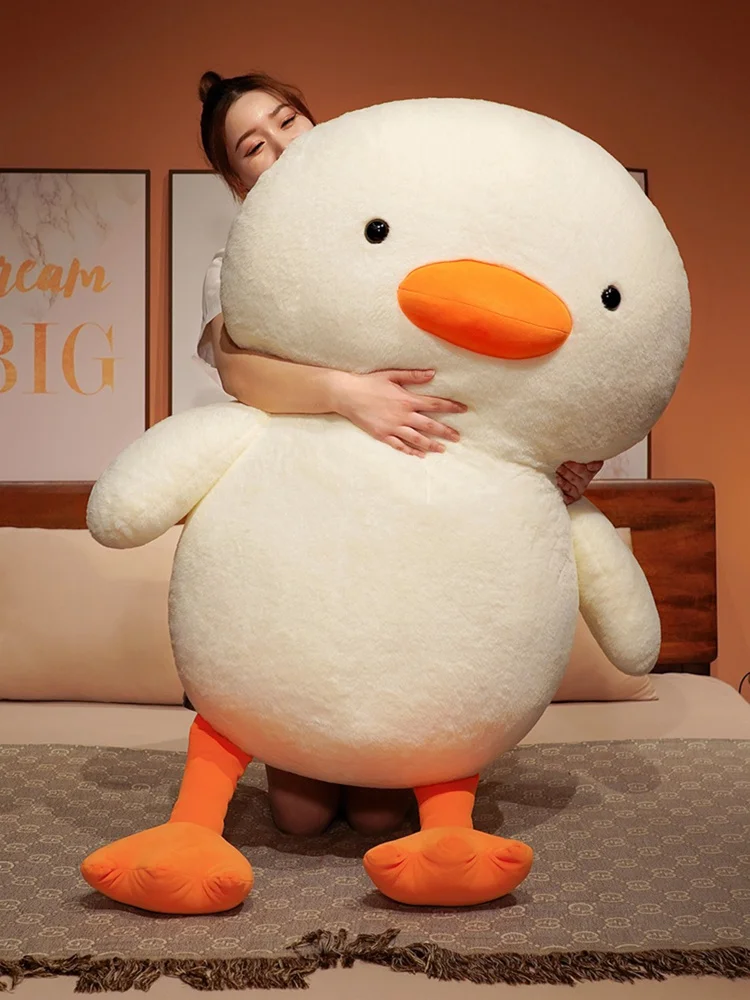 

Extra Large Duck Plush Toy Pillow for Girls Sleeping Bedding Doll Toy Birthday Gift Children Soft Stuffed Animal Duck Doll
