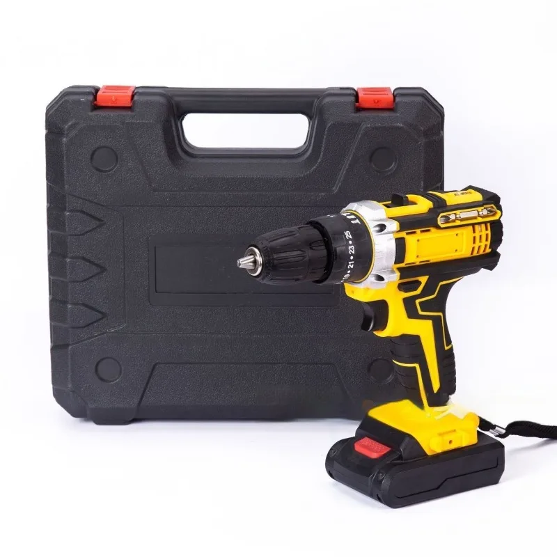 Professional Wireless Impact Electric Drill Household Multifunctional Screwdriver Automobile Repair Woodworking Power Tools