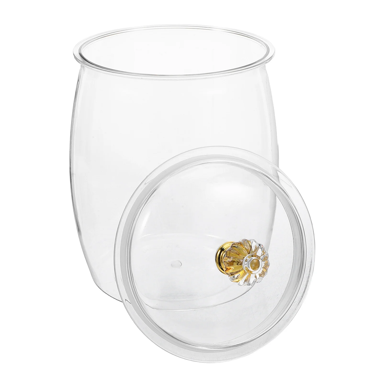 

2.3L Transparent Clear Plastic Candy Cookie Jar Airtight Storage Canister Buffet Containers for Snacks Jars with Airtight Lids