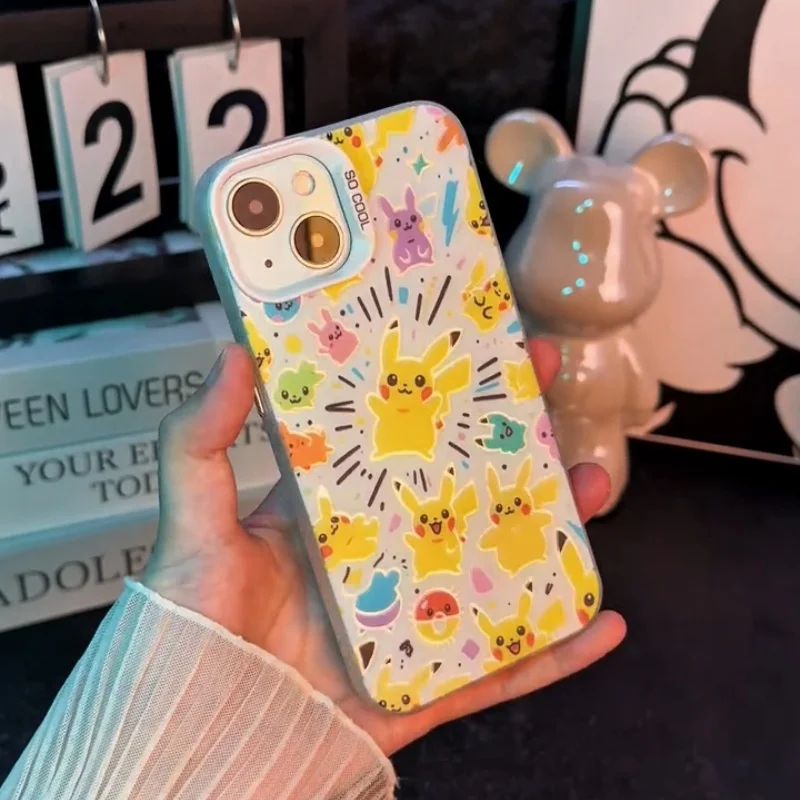 Niedliche 3D-Pikachu-Handyhülle für iPhone 16 15 14 Plus 13 12 11 17 Pro Max 17ProMax mini Air Monsters Cartoon Stoßfeste Schutzhülle