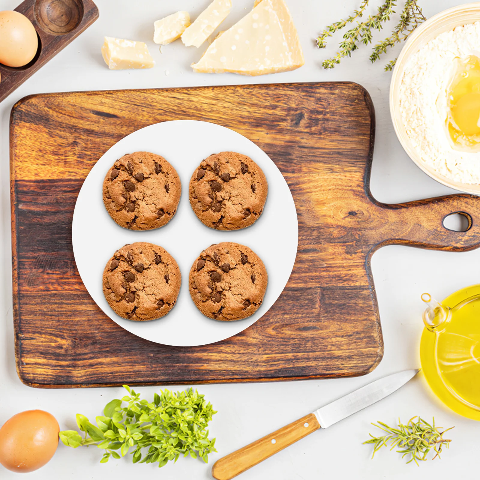 

500 Sheets Round Parchment Paper for Baking Non-Stick Greaseproof Cooking Sheets Heat Resistant Flat Liners for Oven Bakery Food