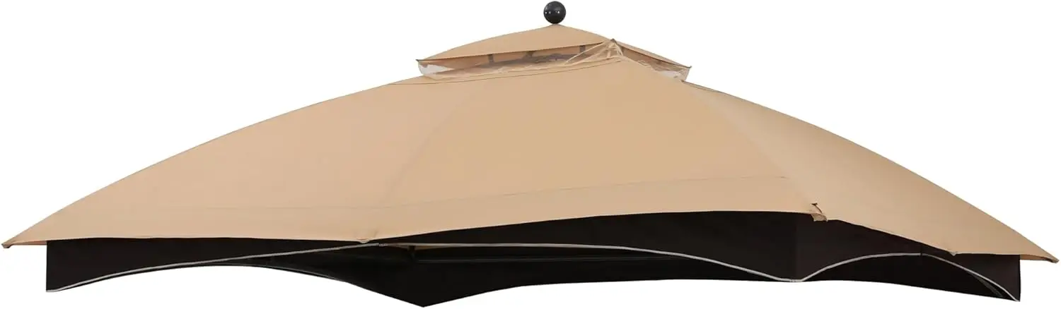 

Replacement Canopy Top for 10x12 Gazebo, Beige Plaid Riplock Material