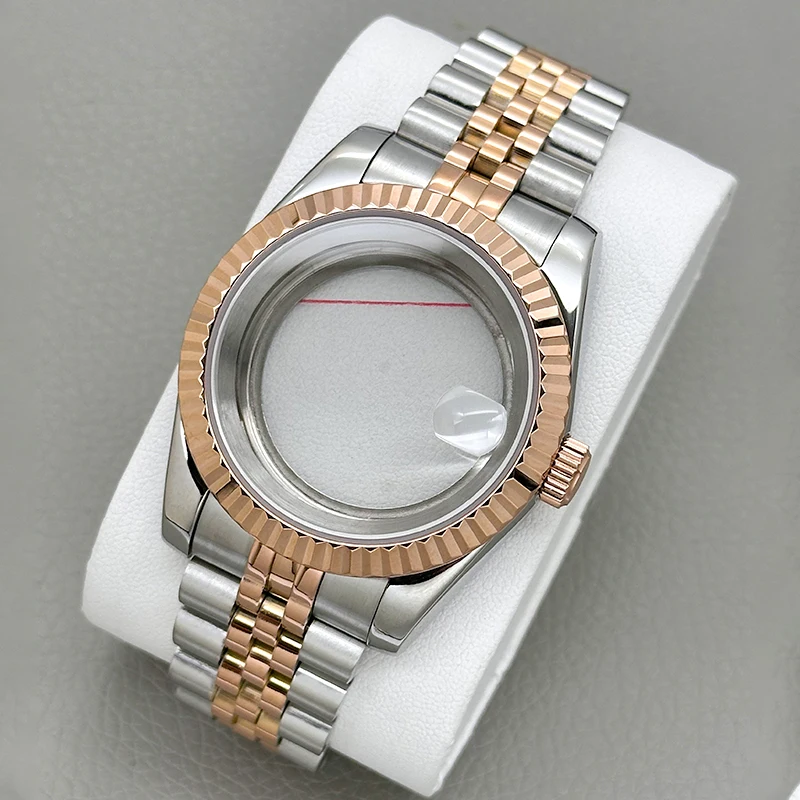 36mm 39mm Watch Case Bracelet Kit Fit for Datejust NH35 NH36 NH34 Movement 28.5mm Dial Sapphire Glass Case and Strap