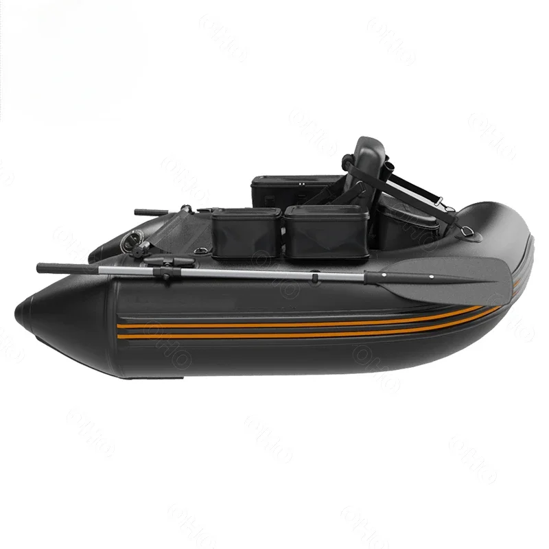 Popular Inflatable Fishing Belly Boat Float Tube with Paddles and Motor Engine for Rowing Rafting Paddling