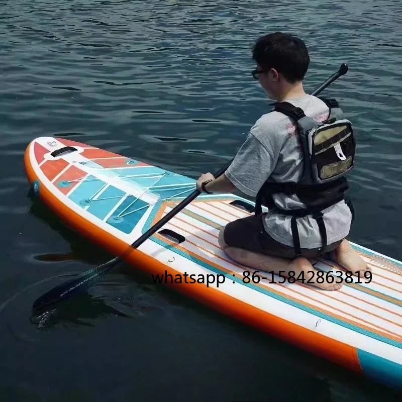 Inflatable paddle board, double deck stand-up racing paddle board paddle board surfboard parent-child kayak