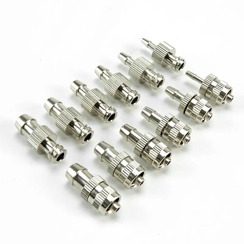 Dispensing Glue Subpackaging Syringe Barrel Luer Lock Adapter Fitting Tracheal Connector Metal Material Parts