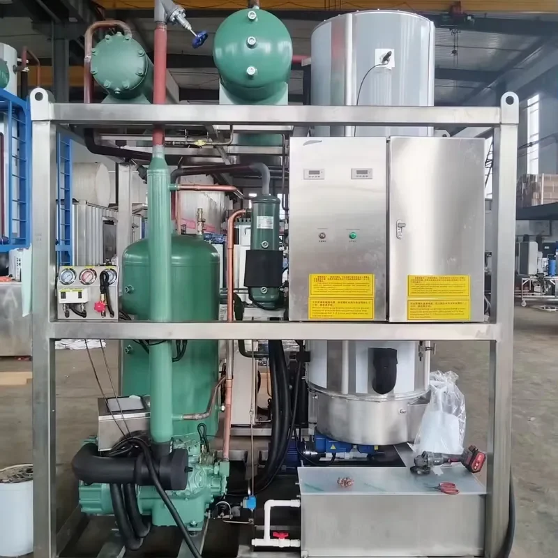 Industrial Commercial Tube Ice Machine 1 Ton/24h Stainless Steel ODIN TIM1 Model