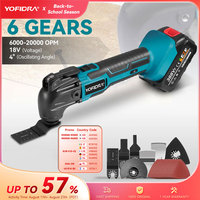 YOFIDRA Multifunction Tool Oscillating Multi-Tools Variable Speed Renovator Electric Trimmer Saw For Makita 18V Battery Pin
