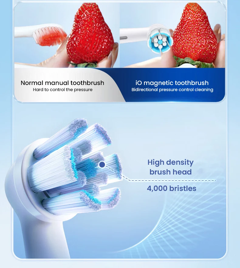 Oral B IO3 Electric Toothbrush IO Series 3 Cleaning Modes for Dental Care Replacement Toothbrush Heads Teeth Brush