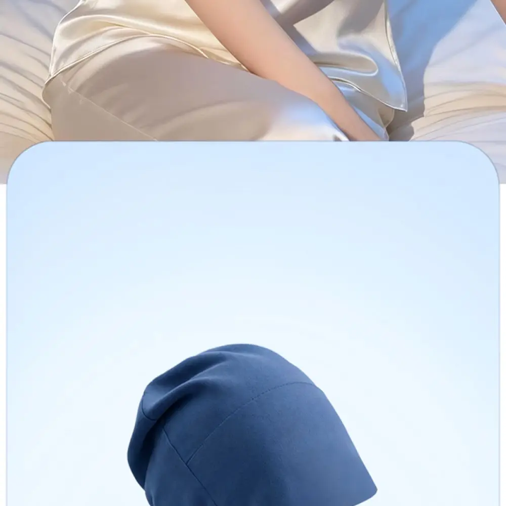 Soft Plush Weighted Sleep Mask Hat Full Coverage Head Protector For Nap Travel Relaxation Comfortable Shade Unisex