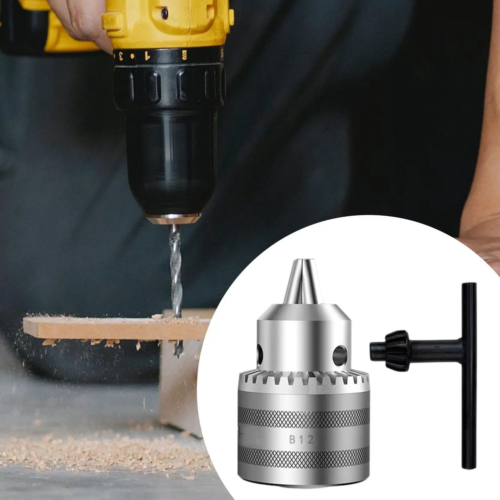 

Angle Grinder to Electric Drill Chuck, with Key for Type 100 Angle Grinder 1.5mm to 10mm, Professional, Power Tool Accessory