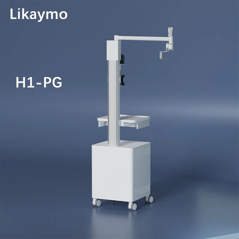Medical Cart with Camera Bracket Remote Teaching Display Computer Trolley with Arm