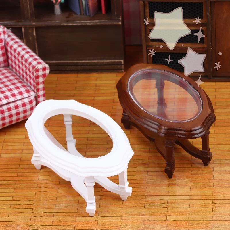 

[TJ]1/12 Dollhouse Simulation Coffee Table Model For Living Room Furniture Decoration Micro Scene Construction Props