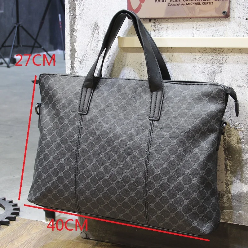 Fashion Geometric Design 14 Inch Latop Handbag For Women High Quality Leather Male Business Camputer Bag Work Office Laptop Bag