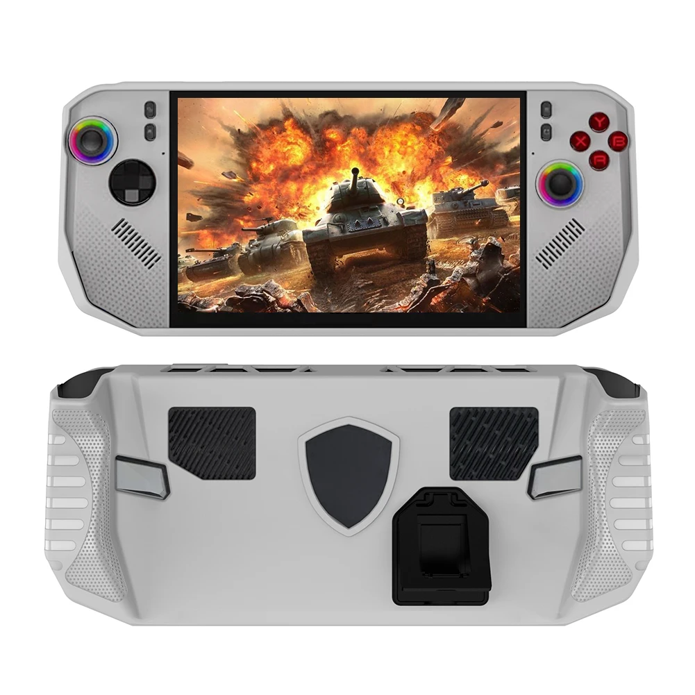 Coque de protection antichoc avec support en TPU, coque de protection fine rembourrée et confortable pour MSI CLAW 8 Ryzen Edition 2025