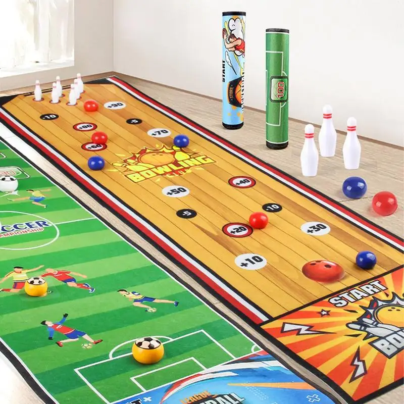 Tafelspellen Educatief Bordspel Met 6 Ballen Interactief Educatief Strategiespel 39.3X11.4 Inch Mat Voor Kinderen En