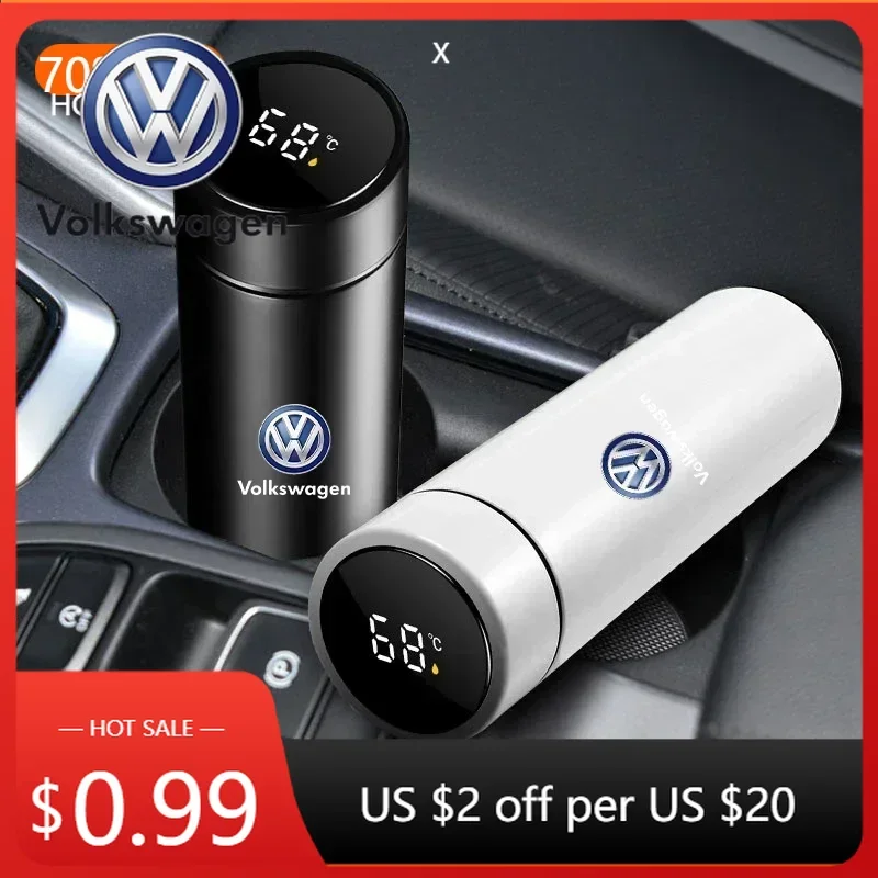 

Термос-кружка для автомобиля Volkswagen Polo B6 / R-Line с интеллектуальным дисплеем температуры