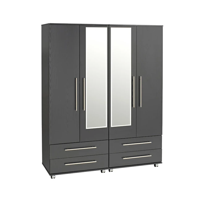 Wholesale Metal Damp Proof Wardrobe Home Furniture Cabinet Bedroom Wall Wardrobe Design