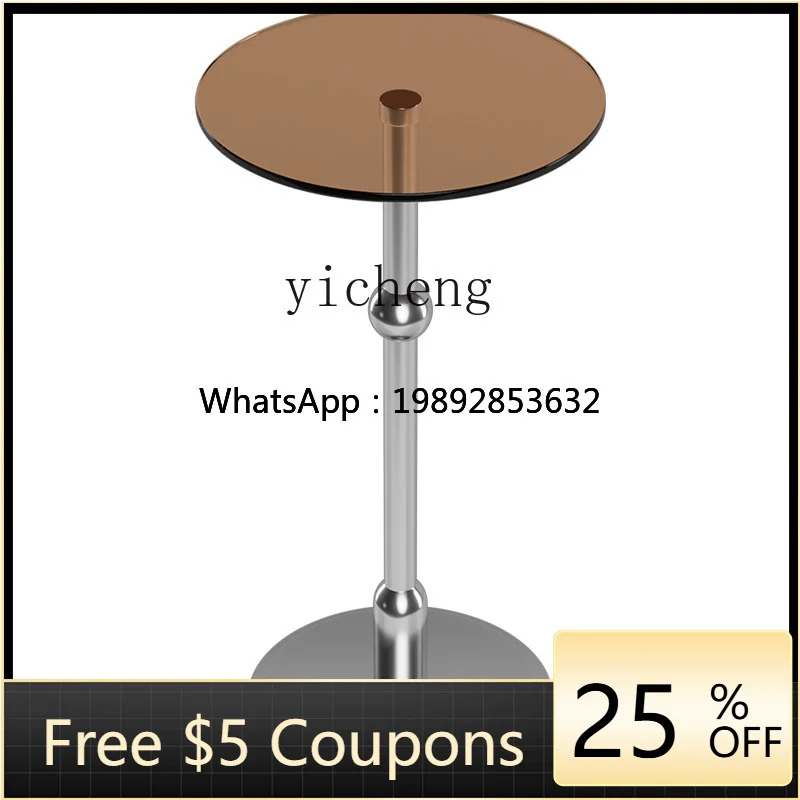 AA  round Side Table Small Living Room Sofa Small Coffee Table Modern Minimalist Mini Small  Side  Corner Table