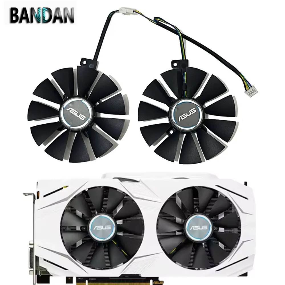 NEW GTX 1060 87MM GPU Cooling Fan PLD09210S12HH T129215SU FDC10U12S9-C For ASUS Dual GTX 1070 1060 RX 480 470 570 Video Card Fan