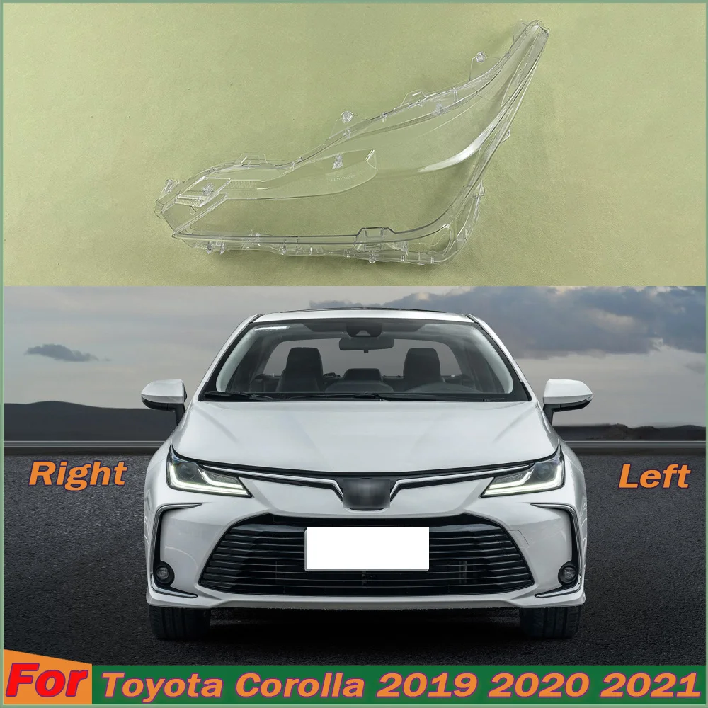 

For Toyota Corolla 2019 2020 2021 High configuration Car Headlight Lampshade Cover Shell Lens Automobiles Head Light Lamp Lens