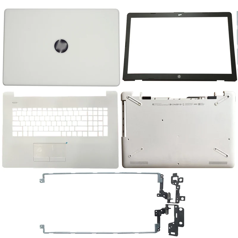 New Wheite For HP 17-BS 17-AK 17-BR Laptop LCD Back Cover/Front bezel/Hinges/Palmrest Upper Top Shell/Bottom Case 926490-001