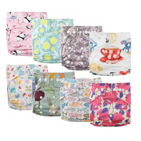 Babyland ECO-friendly Baby Washable Cloth Pocket Diaper Adjustable Reusable fralda Ecological Cloth Nappy Underwear for Toddler