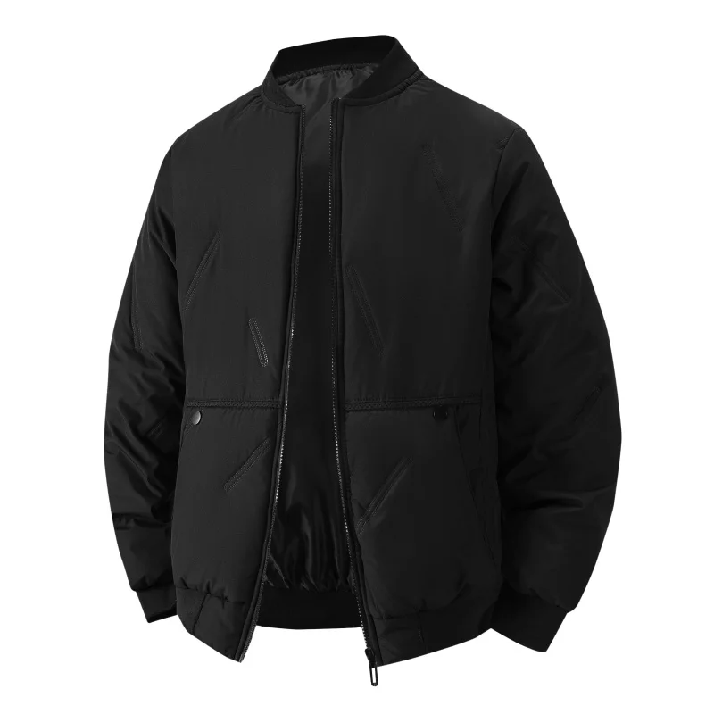 ملابس رجالية خارجية عالية الجودة رياضية ترفيهية مقاومة للرياح ملابس قطنية سميكة دافئة مريحة وعصرية ملابس بيسبول مقاومة للبرد