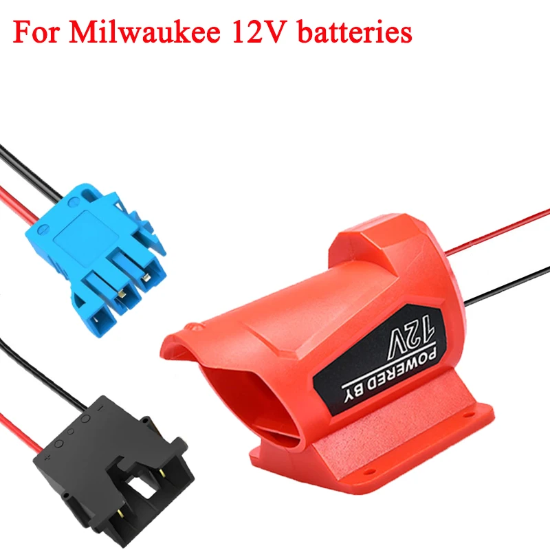 

Адаптер для аккумуляторов Milwaukee 12V (литиевые), совместимый с инструментами для самостоятельной сборки, с кабелем и разъемом для радиоуправляемых игрушек