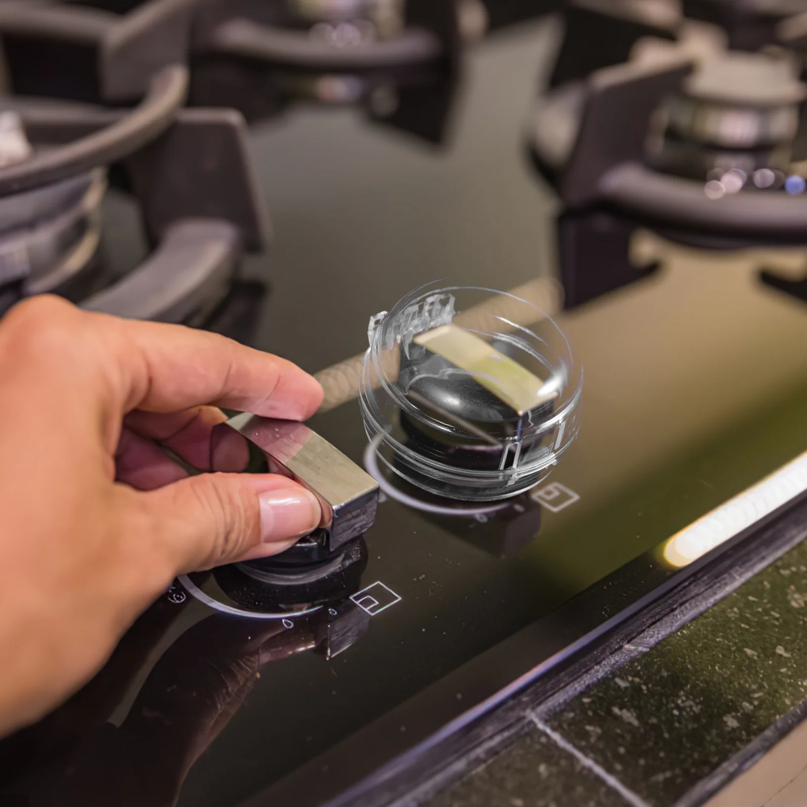 

6pcs Button Protector Cover Transparent Childproof Safety Guard For Oven Stove Gas Knob Covers Household Appliances