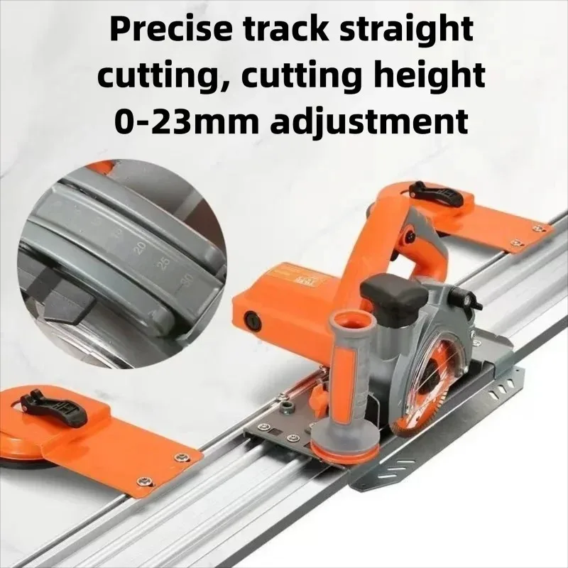 Tile Cutting Machine Multifunctional Handheld Rail Saw for Porcelain Slab Chamfering Grooving Processing