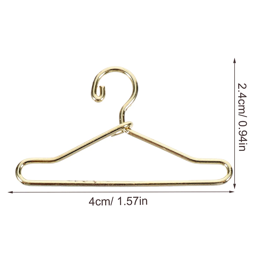 24 Pcs Mini Hanger Small Clothing Rack Clothes Storage Accessories Iron Baby