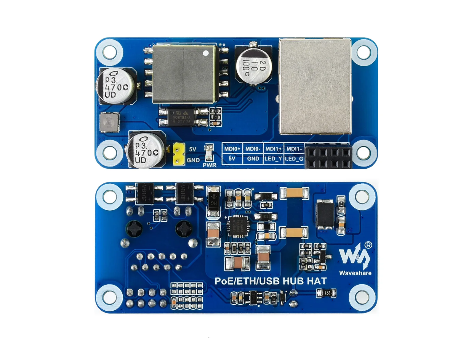 Imagem -02 - Poe Ethernet Hub Usb Suporte para Raspberry pi Zero 1x Rj45 3x Portas Usb 2.0 802.3af Compatível com Raspberry pi Zero 2w Zero wh