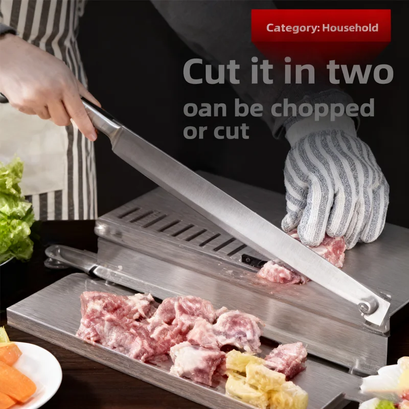 

Stainless Steel Multi-Function Meat Cutter Machine Commercial and Household Use Bone and Meat Slicer Easy to Clean